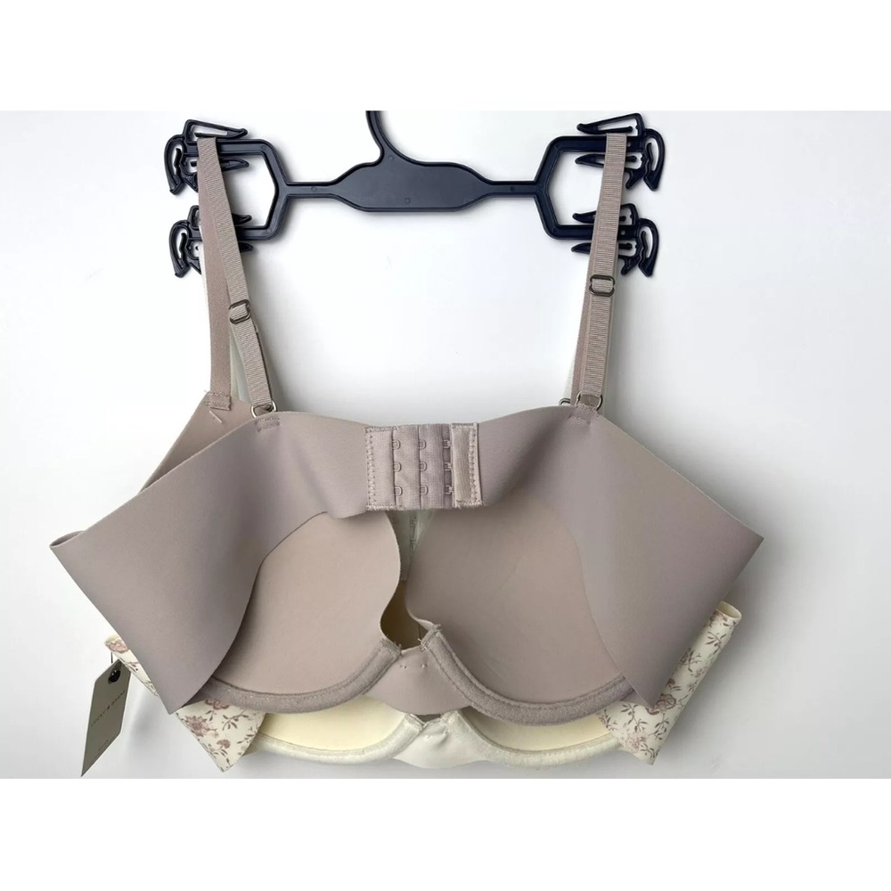 2-PACK LUCKY BRAND UNDERWIRE LIGHT LIFT DEMI WOMEN Light Brown & Floral SET 36C - Picture 6 of 9